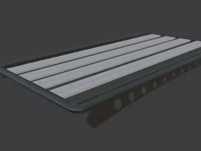 Roof Rack for SUV Low-poly 3D model