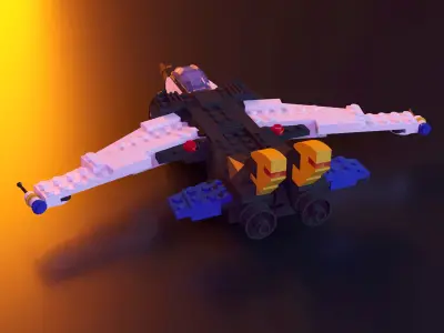 Lego technic plane jet Thunder Wings stl 3D print model