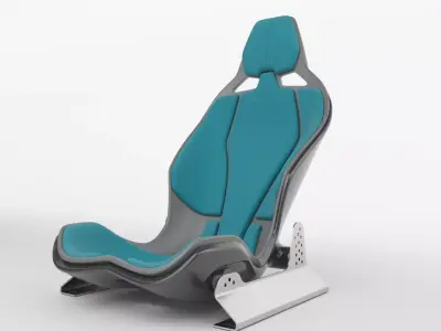 performance car seat 3D model