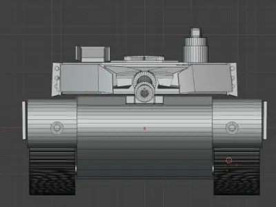 M1A2 Cardboard Model Free 3D model