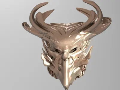Druid mask collection 1 3D model