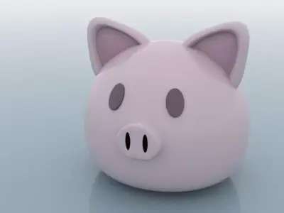 Little pigi Low-poly 3D model