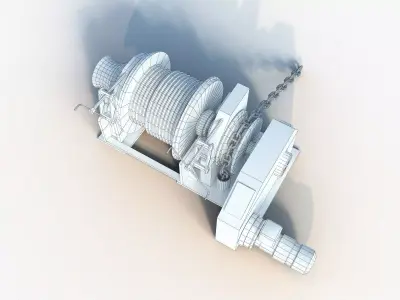 Anchor-Mooring Winch 3D model