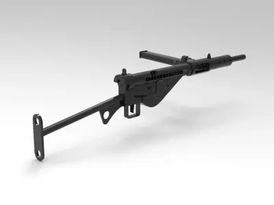 STEN MKII submachine gun 3D model