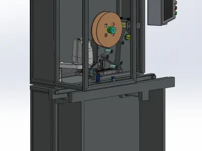 Manipulator labeling machine 3D model