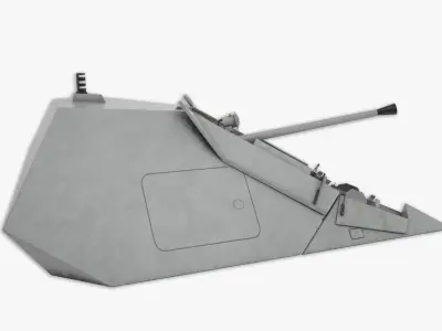 Bofors stealth 57mm 3D model 3D model