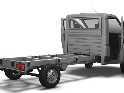 Peugeot Boxer Chassis HQInterior SCab 3800WB 2023 3D model