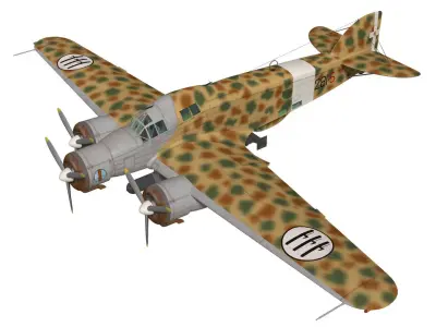 Savoia-Marchetti SM79 Sparviero 3D model