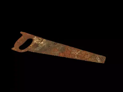 Handsaw Tool Workshop Free low-poly 3D model