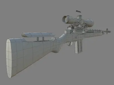 Model of  M21 Sniper rifl 3D model