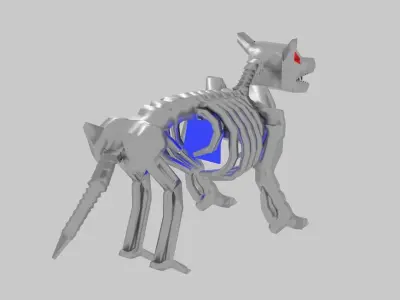 Metalic Animal Bone 3D model