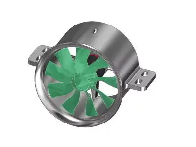 40mm miniature duct 3D print model