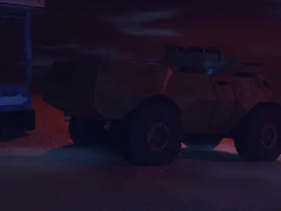 M117 Guardian Armored Security Vehicle Low-poly 3D model