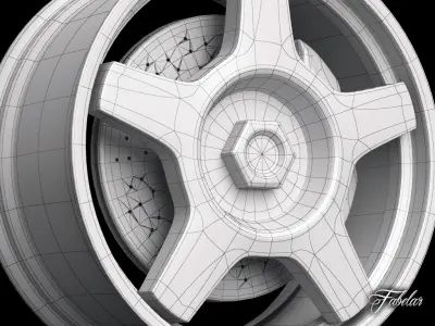 Alfa 75 rim 3D model