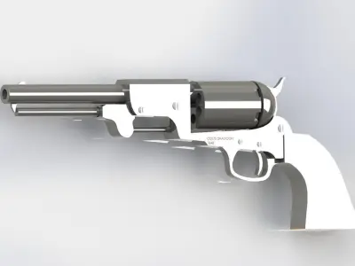colt dragoon 1848 Free 3D model