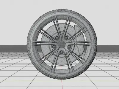 Aston Martin 2013 AM 310 Vanquish Wheel 3D model