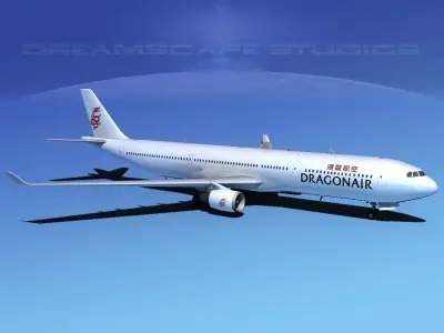Airbus A330-300 Dragonair 3D model