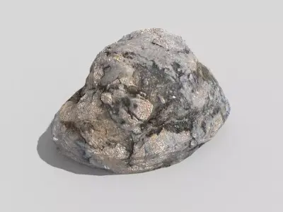 Detailed Rock Low-poly 3D model