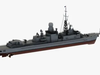 Cassard Class Frigate 3D model