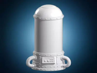Cryogenic Chamber Sci-Fi 3D Print Model 3D print model