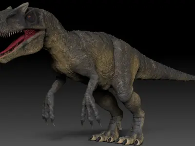Dinosaur Allosaurus Sculpt Project 3D model