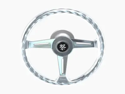 Hitman Twist Crystal steering wheel Low-poly 3D model