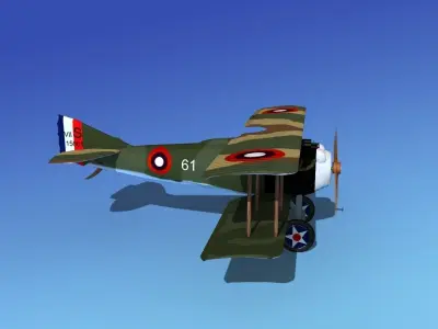 SPAD VII 3D model