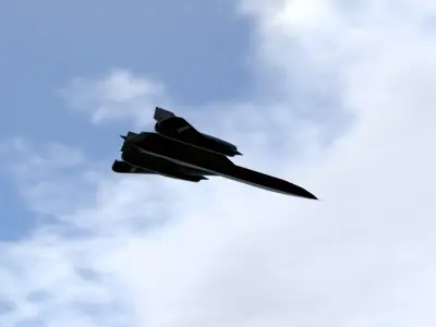 SR-71 Blackbird 3D Model Low-poly 3D model