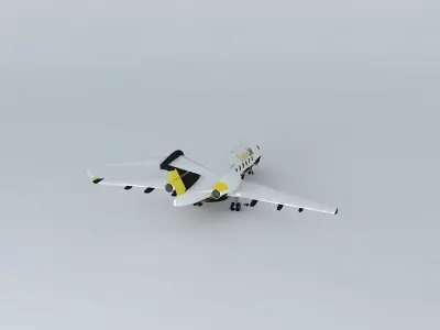GoldenJet Bombardier Challenger 300 3D model