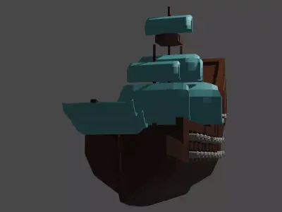 Pirate Ship PirateShip 3D model