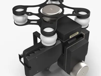 DJI Zenmuse H3 3D Low-poly 3D model