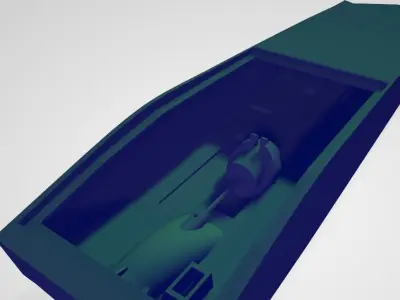 Jet propelled RC boat for 3D printing 3D print model