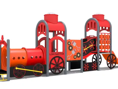 Train Playground Free 3D model