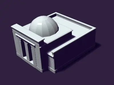 Mausoleum of Muslim Turkic peoples 3D print model