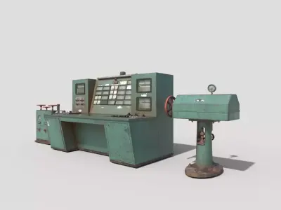Old Powerplant Control Panel Group 3D model