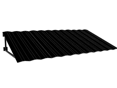 Tin Roof v1 001 Low-poly 3D model