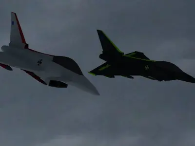 Ultimate Eurofighter Typhoon Jet 3D model