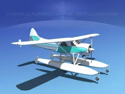Dehavilland DHC-2 Beaver V15 3D model
