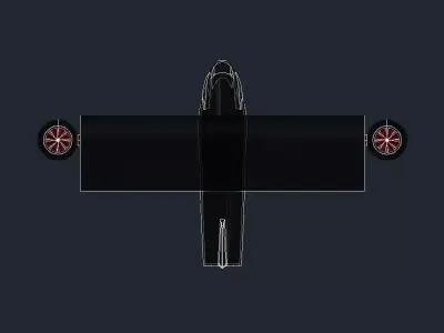 Osprey fighter jet 3D print model