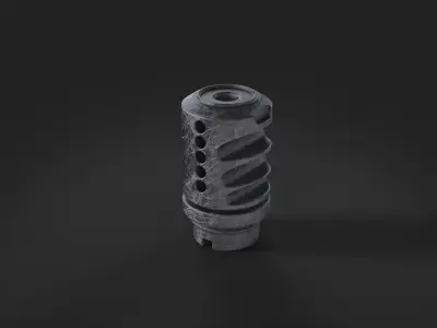 muzzle brake vol7 3D model