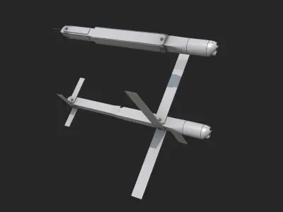 Isra UVision Hero120 Drone UAV Loitering Munition Low-poly 3D model