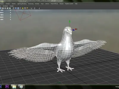 White Pigeon 3D model