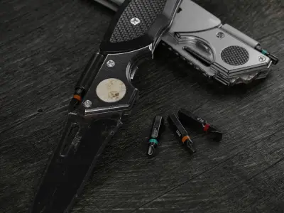 Mauser knife by UACK Low-poly 3D model