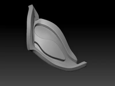 High-poly model Shoulder armor 3D model