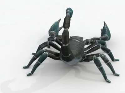 Low Poly Scorpion Rigged Low-poly 3D model