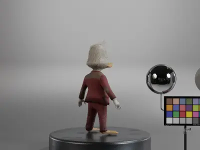 Howard The Duck Low-poly 3D model