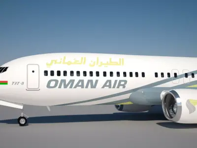 Oman Air Boeing 737 max 8 3D model