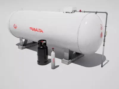 Gas Tank Props 3D model