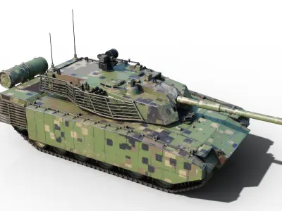 4 coatings of NORINCO GROUP VT5 VT-5 Light Tank Low-poly 3D model