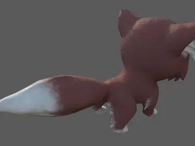 CatMac cat with big eyes Free low-poly 3D model